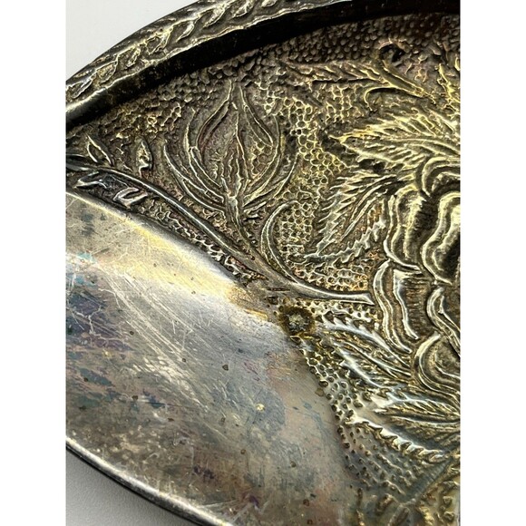 Vintage Silver Plate Andrea by Sadek large Spoon India 2430 - Picture 3 of 7